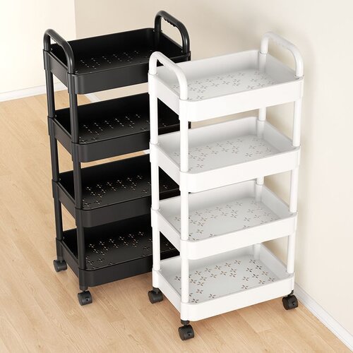 Small cart storage rack kitchen bathroom storage rack