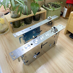 (拍一发十)指纹锁体活动款防盗门全钢防卡锁体24X240  30X240