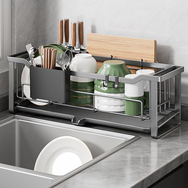 厨房碗碟沥水架多功能水槽置物架窄款碗架碗筷碗盘收纳架子