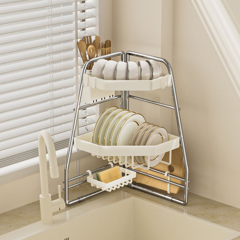 厨房水槽置物架台面放碗碟架碗盘收纳架碗筷洗碗池三角碗架沥水架