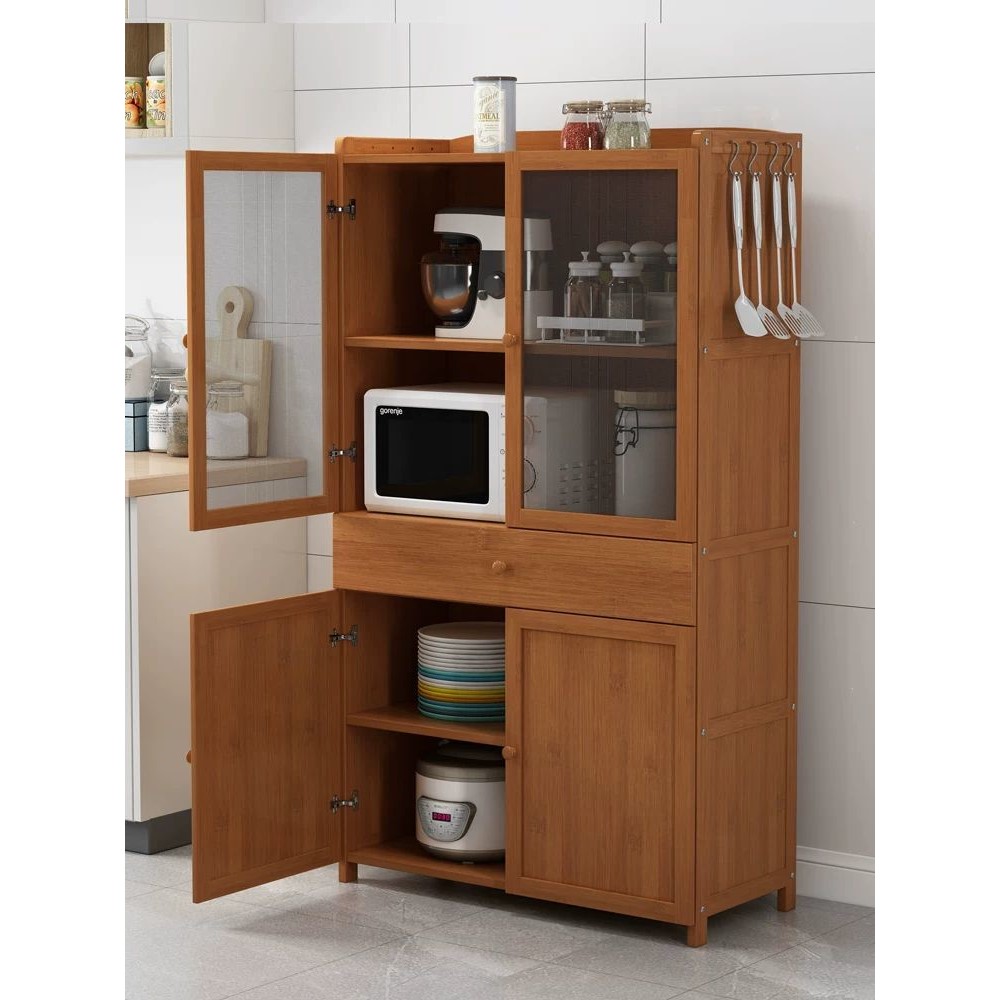 碗柜农村家用橱柜厨房餐边柜透气纱窗储物柜柜子置物架木厨柜菜柜