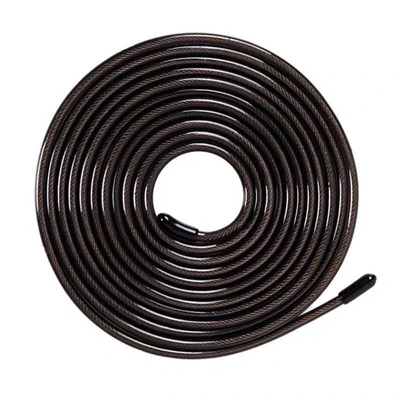 75派T20L自粘可拆卸跳绳钢丝备用绳子黑色专业绳子配件耐磨