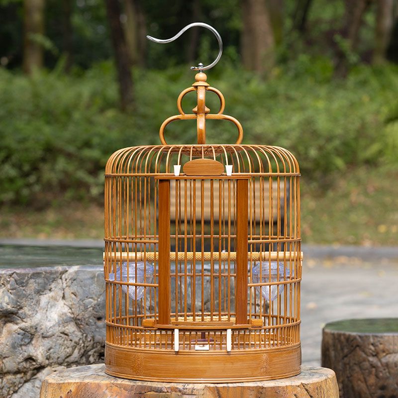 高档全套川笼广西底画眉鸟笼全套平底手工新款中大号鹩哥笼八哥笼