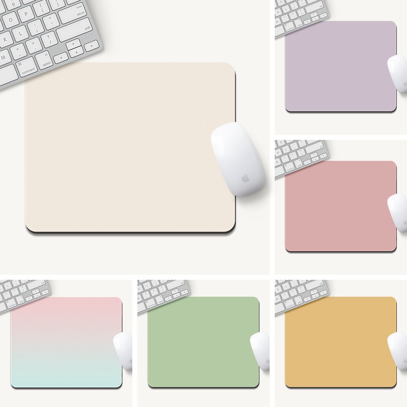 莫兰迪鼠标垫纯色简约电脑护腕垫ins风女生办公桌面垫可爱防滑垫