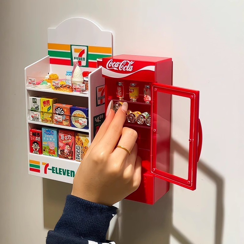711冰柜冰箱贴磁贴个性创意可乐微缩冰箱贴2025新款冰箱装饰可爱