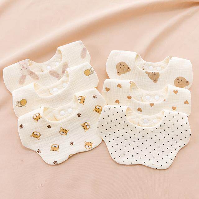 乐蓓淘婴幼儿口水巾新生围嘴口水兜0-1岁棉纯a类宝宝围脖夏季薄款