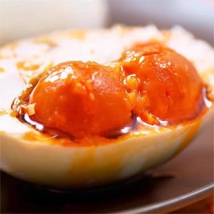 正宗高邮咸鸭蛋流油特产特大号双黄咸鸭蛋60-80克古法红泥腌制