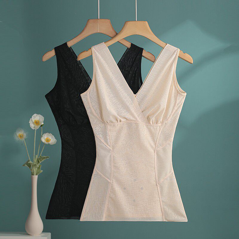 超薄塑身衣上半身无痕束腰塑形夏季薄款紧身美体不带胸垫背心女
