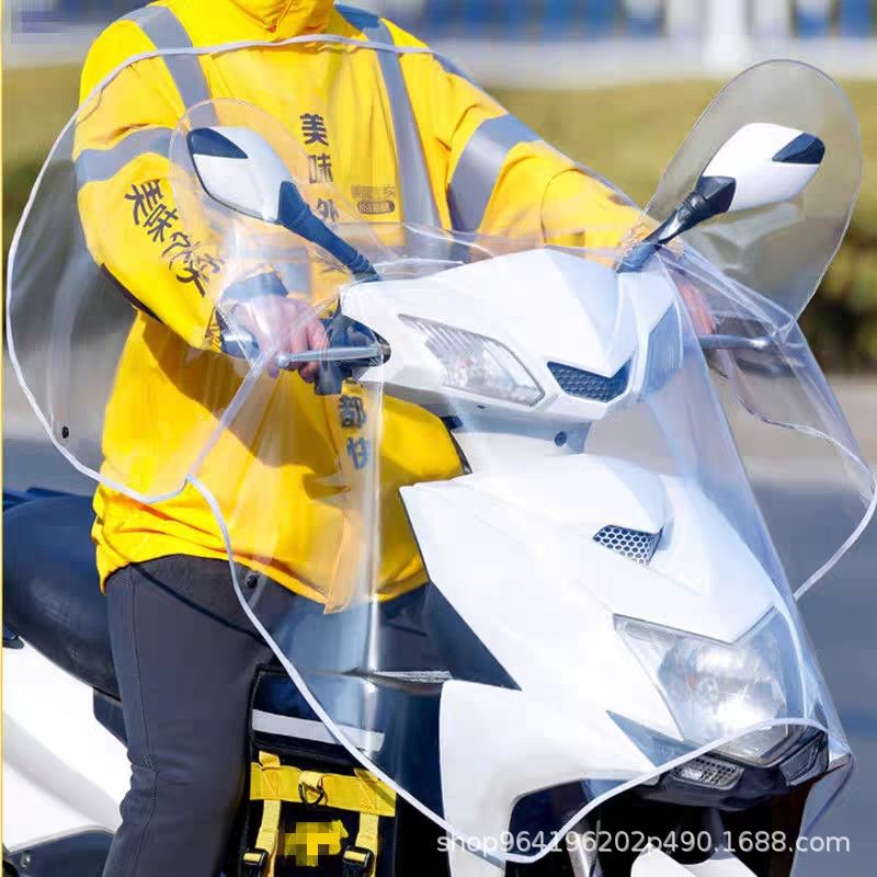 电动车车头中控防雨罩透明电瓶车龙头仪表盘挡风被通用透明防水罩