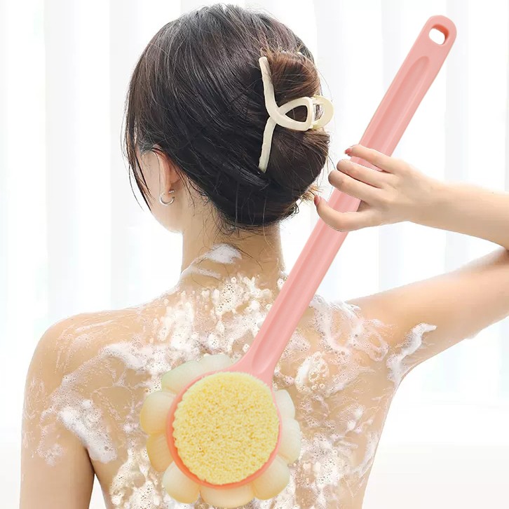 长柄浴球搓澡两用洗澡搓背沐浴刷子搓背洗澡不求人洗澡巾洗浴清洁