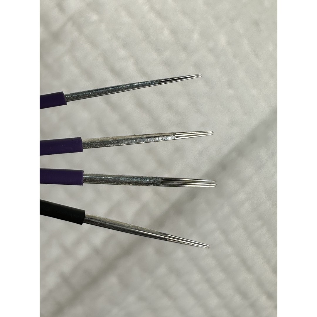 纹绣手工针，圆三，圆五，上色快，弹性好通用高品质神器套组紫色