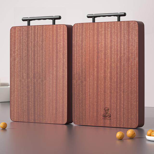 【厨总管】乌檀木切菜板案板双面切肉切水果大号加厚板子厨具刀板