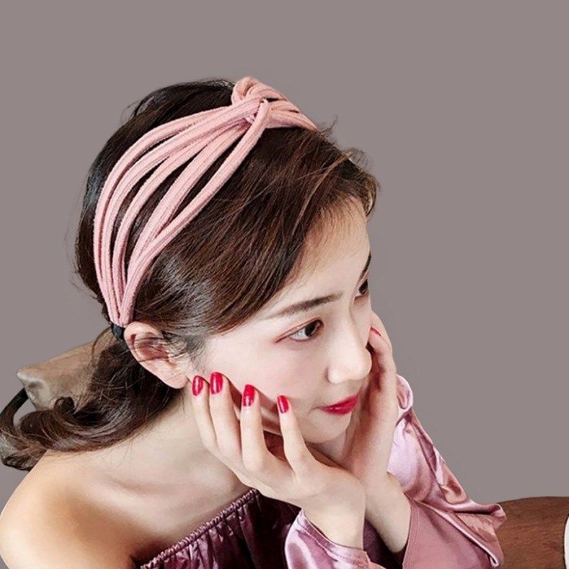 Wide Side Headband Fashionable and Versatile Cloth Knot Hair