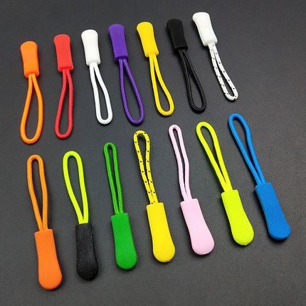 10pcs/lot Zipper Pull Rope End Fit Zippers Puller Zip Head R