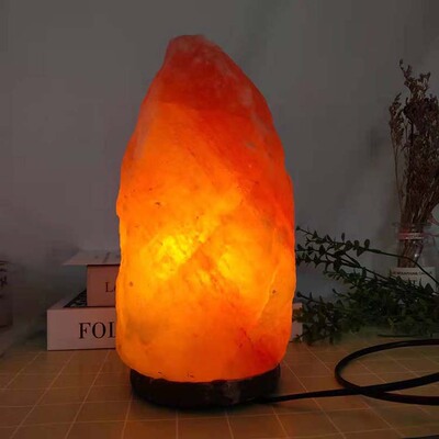 Himalayan crystal salt lamp natural rock lamp bedside lamp