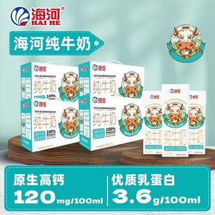 3.6g蛋白质 盒 全脂牛奶 200ml 海河纯牛奶整箱装