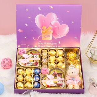 德芙巧克力礼盒装中秋情人圣诞节生日礼物送女朋友女生老婆零食