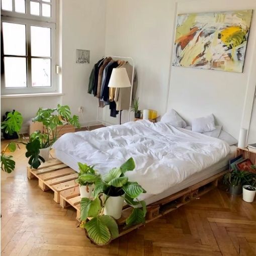 定制实木托盘防潮垫板卧室露营加厚沙发床架物流地台板叉车木卡板