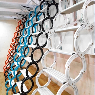 家用壁挂式阁楼伸缩楼梯电动覆式家用室内外升降折叠全自动小梯子