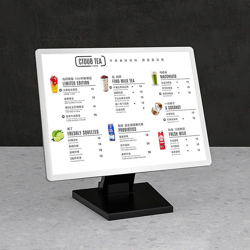 发光菜单展示牌led灯箱广告牌奶茶店吧台桌面立式点餐牌价目表
