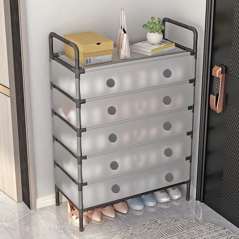 家用门口入户门简易多层鞋架子防尘鞋柜租房宿舍寝室卫生间置物架