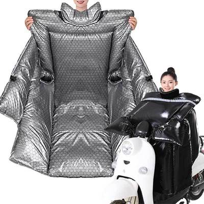 电动车挡风罩轻便电动电瓶车挡风被冬季加绒加厚防水防寒电车摩托