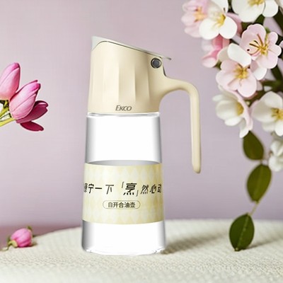 【热销】EKCO商用自开合油壶550ml家用大容量装油厨房用防漏油壶