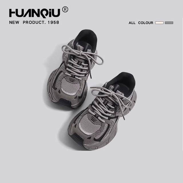 环球厚底增高春季老爹鞋女百搭新款网红炸街超火鞋子女运动鞋透气