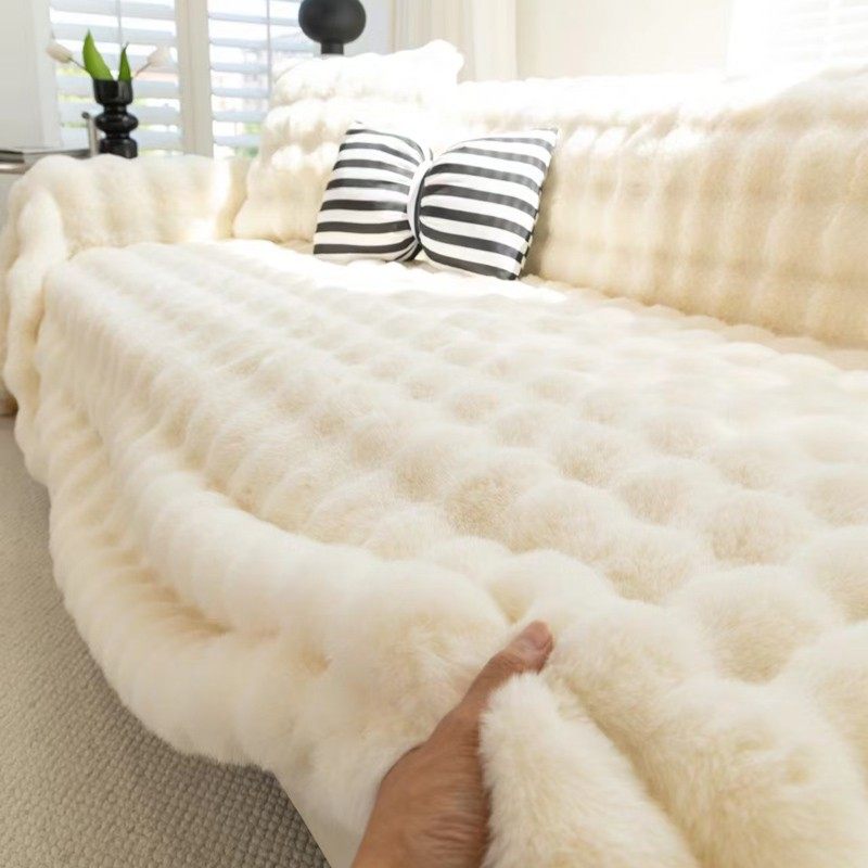 冬季加厚兔兔绒沙发盖布高级全盖盖巾沙发套罩全包秋冬通用座垫毯,宠物/宠物食品及用品,猫狗垫子,淘宝优惠券,粉丝福利购,淘宝优惠卷