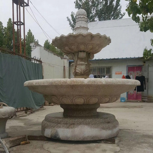 公园喷水池 石雕园林景观石料工艺品 景区广场摆件石雕喷泉