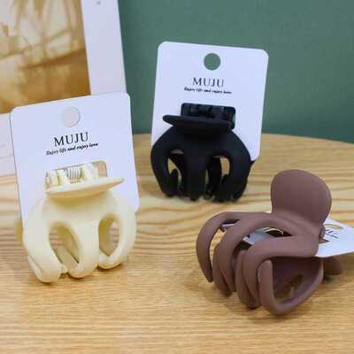 Frosted Pumpkin Clip Girl's High Horsetail Hairpin Anti-Coll