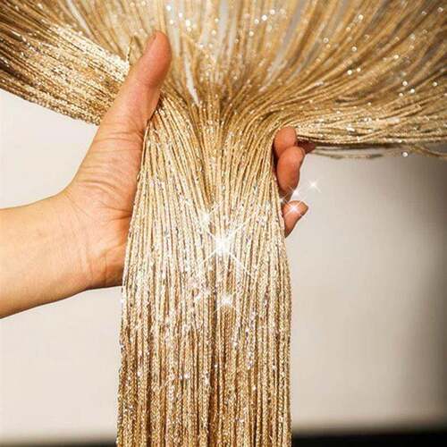 Living Room Curtains Thread Curtains String Curtain Door Be0