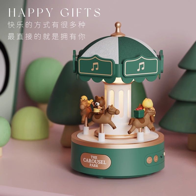 旋转木马音乐盒八音盒生日礼物女生送小女孩女儿的实用儿童女童节