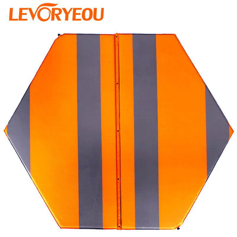 户外自动充气床便携3-4人加厚野外露营防潮垫六角气垫床帐篷睡垫