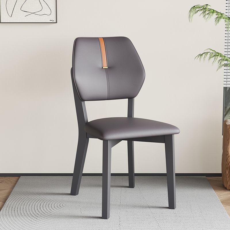 简约椅子家用北欧实木餐椅现代轻奢靠背椅酒店意式餐厅凳子休闲