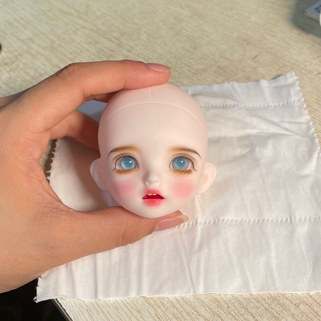 三插六娃头6分bjd改妆手绘娃头成品娃头3d改妆娃头mjdbjd6分娃娃