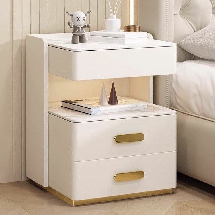 轻奢实木智能床头柜-Multifunctional松木系列-E0级安全环保-免安