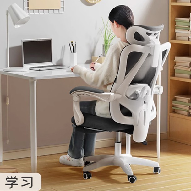 YHP人体工学椅书桌椅书房办公可躺座椅宿舍学习家用舒服电脑椅子