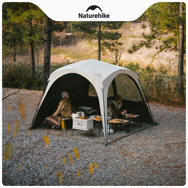 Naturehike挪客云界速开天幕户外秋冬露营黑胶穹顶帐篷防晒遮阳棚