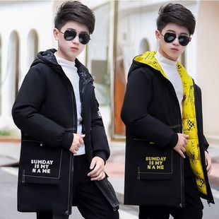 中童棉衣冬季儿童加厚外套2025新款中大童棉袄中长款韩版羽绒棉服