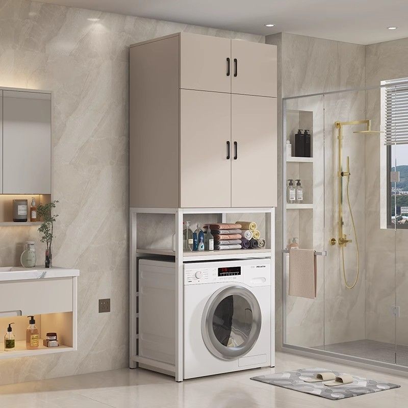 滚筒洗衣机架子置物架多层落地储物架洗衣上方阳台收纳柜浴室柜子