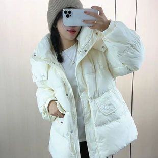 2025冬季新款羽绒服女中长款收腰小个子中款加厚白鸭绒外套一手长