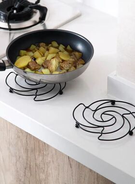 Creative Iron Placemat Pan Pot Mat Holder Stand Hot Round Ki