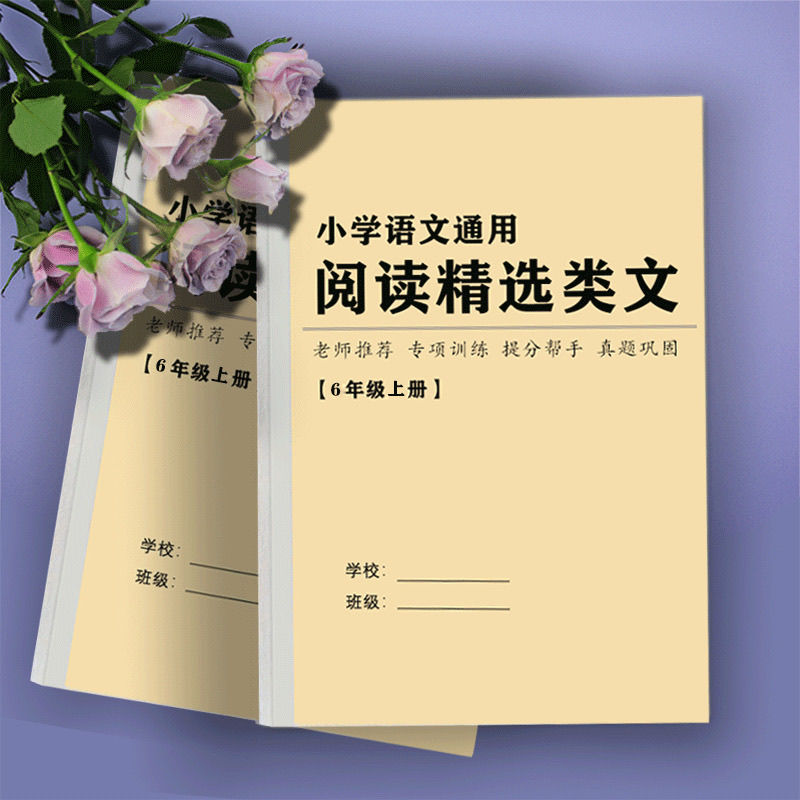 小学语文阅读理解语文答题模板技巧专用复习手册笔记本