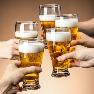 高档家用精酿啤酒杯一套网红大容量喝酒专用杯子轻奢高档商用定制