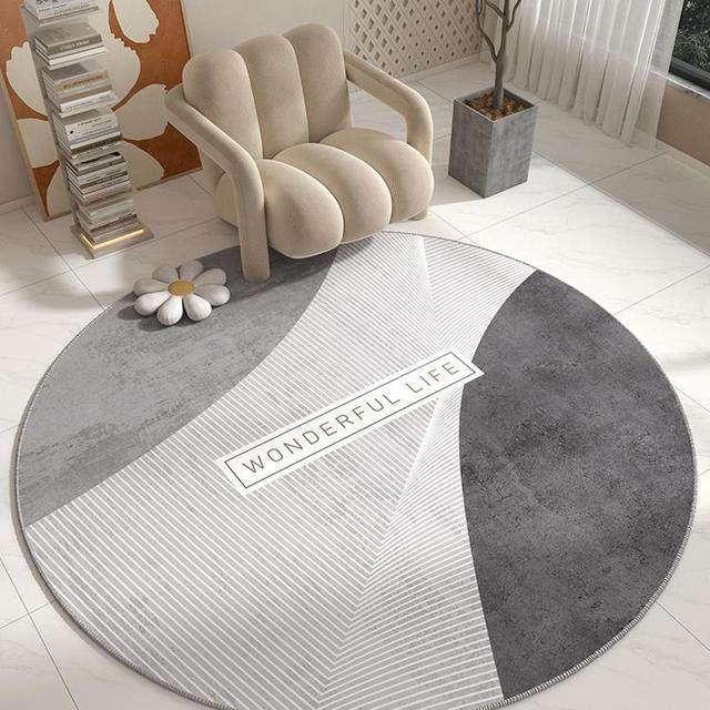 圆形地毯电脑椅地垫高级感客厅卧室茶几隔音脚垫书房转椅垫子北方,家庭/个人清洁工具,地垫,淘宝优惠券,粉丝福利购,淘宝优惠卷