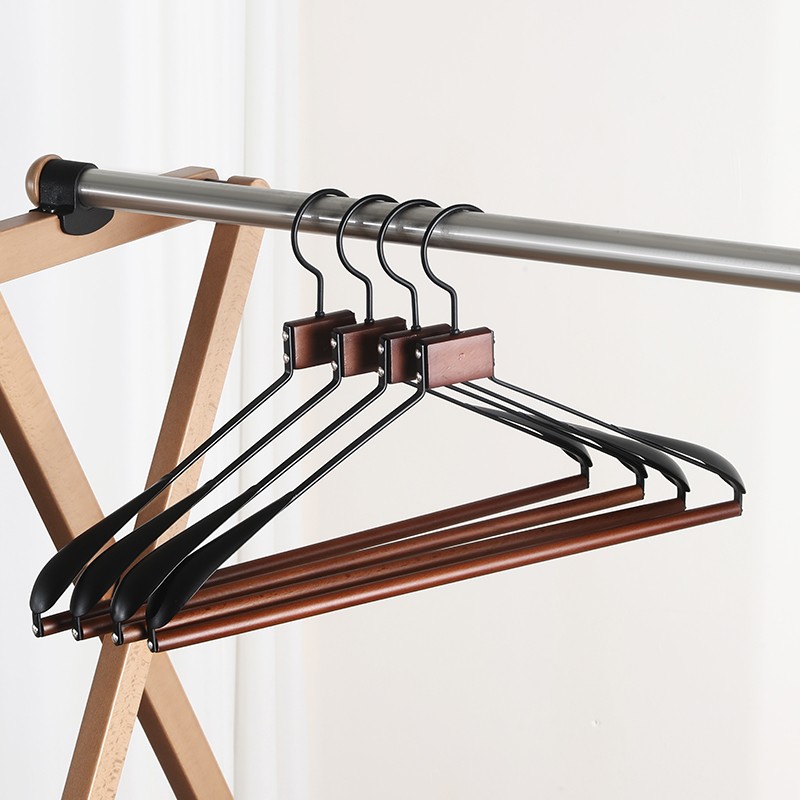 利快榉木衣架家用木质裤架 活动专属