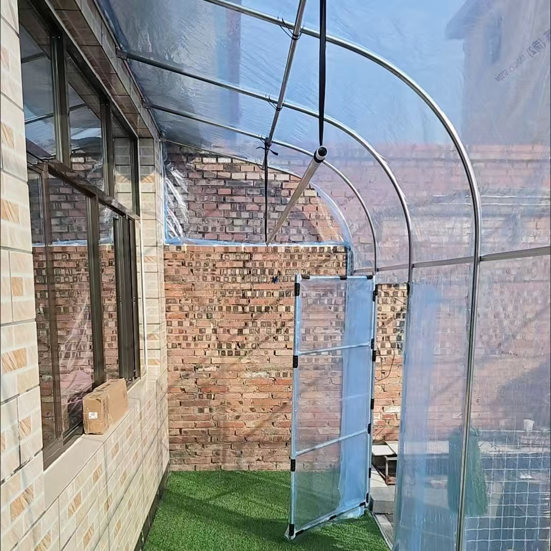 家用门前保温保暖棚防寒防冻暖棚靠墙阳光棚房前半坡暖棚全套定制