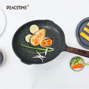 太平盛世麦饭石煎盘不粘锅电磁炉多功能平底煎蛋锅炒锅