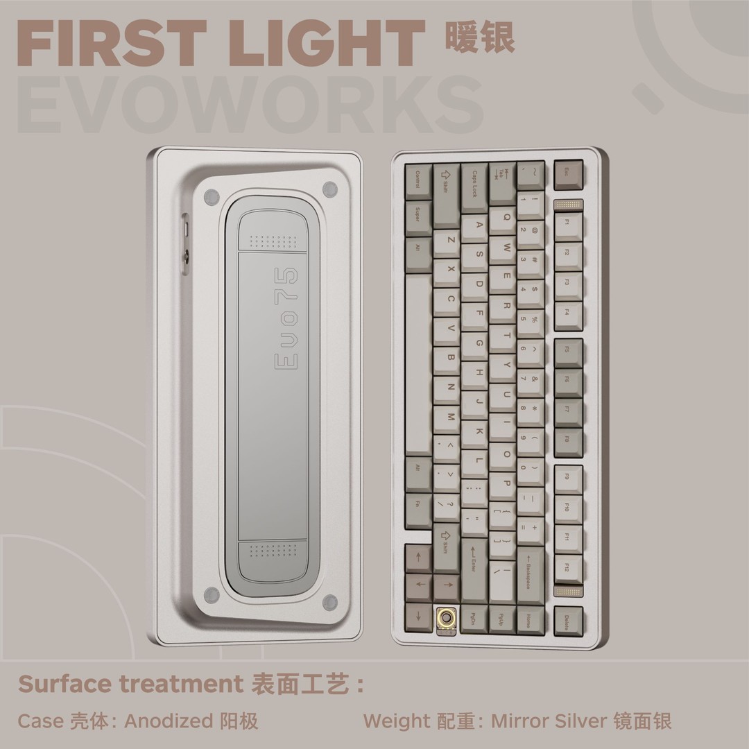 TickType机械键盘EVO75三模2.4G蓝牙HiFi成品办公游戏